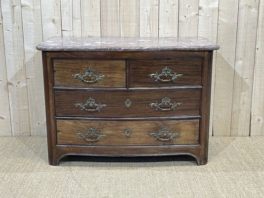 18th Century Regency Rosewood Dresser with Marble Top-QYF-1180532