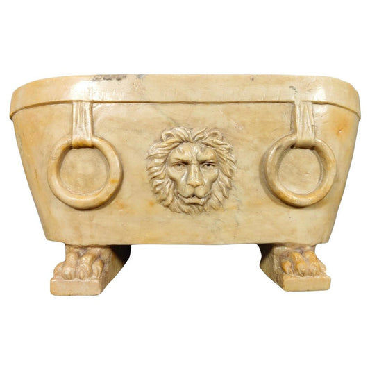 18th Century Roman Marble Lion Bath