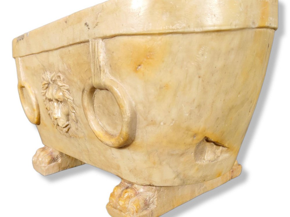 18th Century Roman Marble Lion Bath