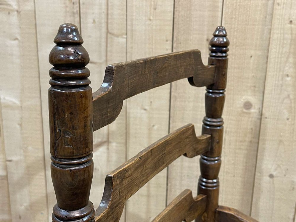 18th Century Rustic Armchair in Cherry and Chestnut