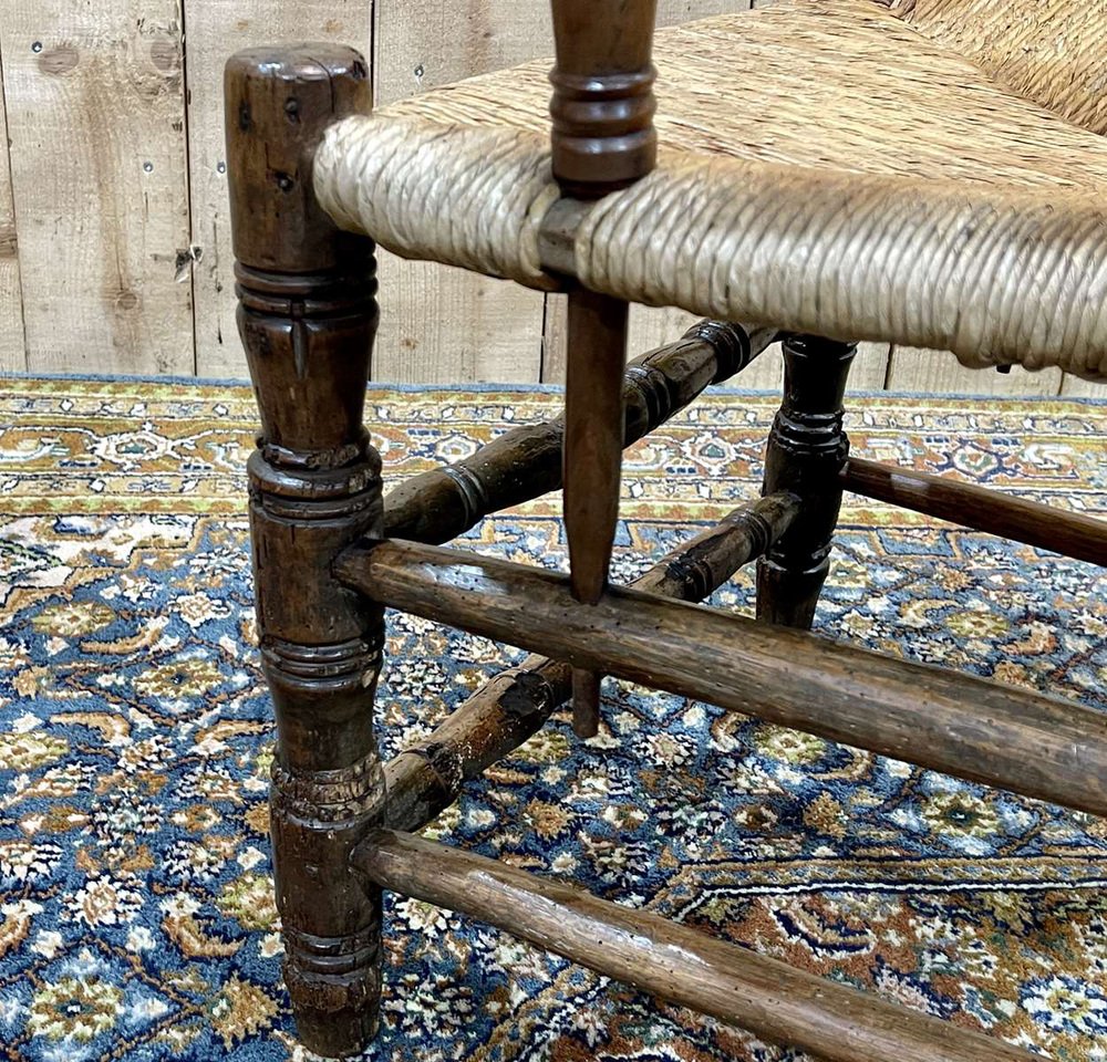 18th Century Rustic Armchair in Cherry and Chestnut