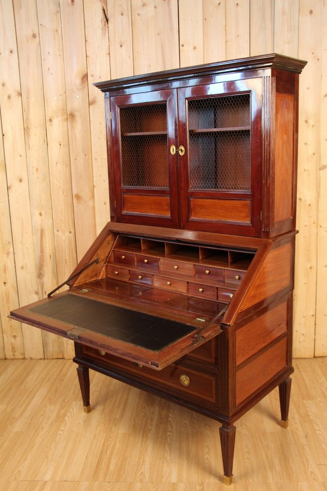 18th Century Scriban Library in Mahogany