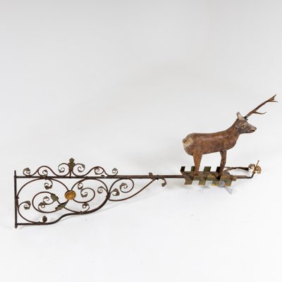 18th Century South German Sign Bracket with Reindeer-VEI-1272946