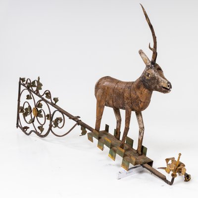 18th Century South German Sign Bracket with Reindeer-VEI-1272946