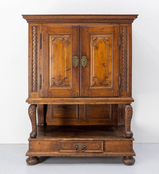 18th Century Spanish Buffet in Oak Lion Paws