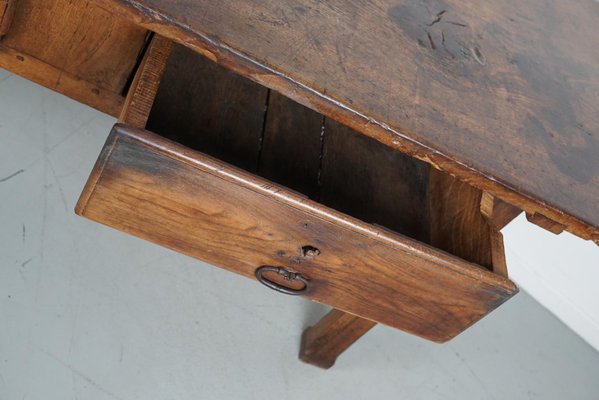 18th Century Spanish Rustic Farmhouse Chestnut Console-XO-1818831