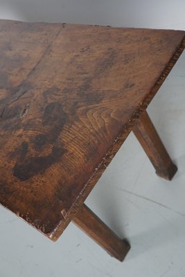 18th Century Spanish Rustic Farmhouse Chestnut Console-XO-1818831