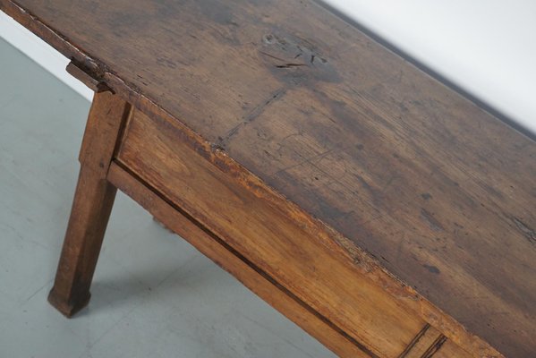 18th Century Spanish Rustic Farmhouse Chestnut Console-XO-1818831