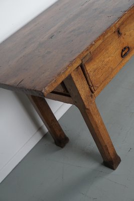 18th Century Spanish Rustic Farmhouse Chestnut Console-XO-1818831