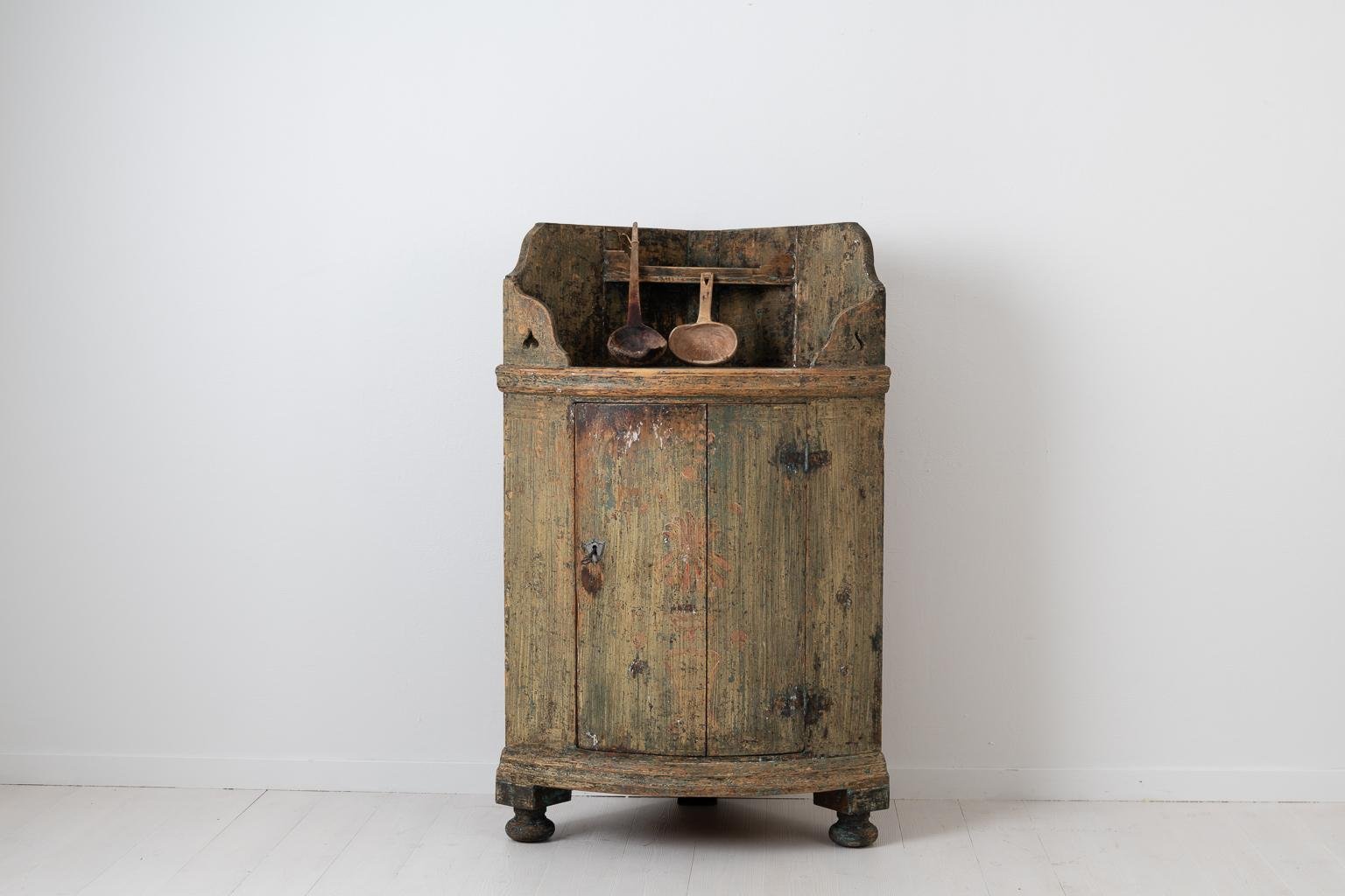 18th Century Swedish Corner Sideboard