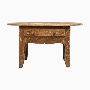 18th Century Swedish Folk Art Low Table-MJF-1241789