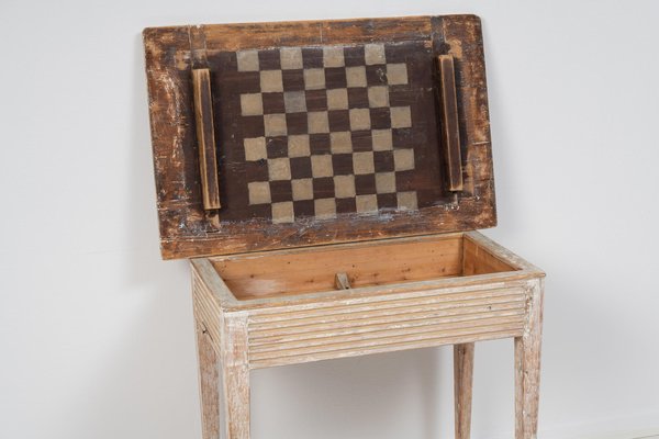 18th Century Swedish Gustavian Chess Game Table-MJF-1335094