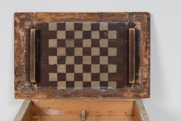 18th Century Swedish Gustavian Chess Game Table-MJF-1335094