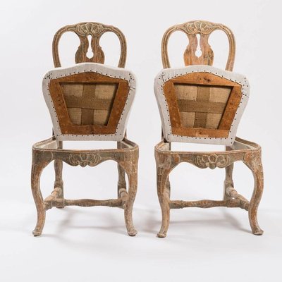 18th Century Swedish Rococo Chairs, Set of 2-MJF-931302