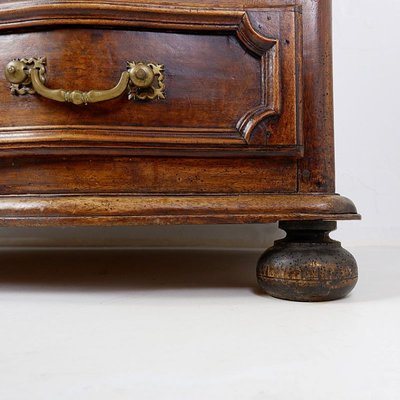 18th Century Walnut Chest of Drawers with Red Marble Top-JG-1785053