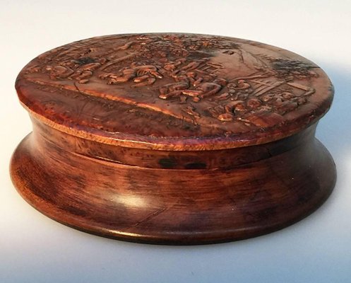 18th Century Walnut Wooden Snuffbox-UCH-1224769