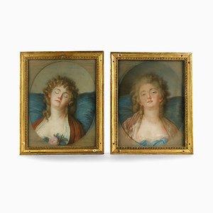 18th Century Watercolors, Set of 2-NQ-624797