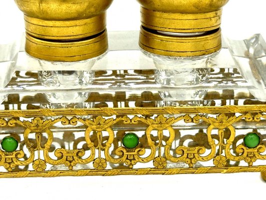 19 Century Baccarat Crystal Glass Inkwell-OZS-1760320