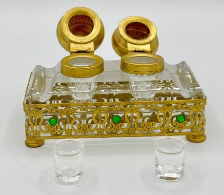 19 Century Baccarat Crystal Glass Inkwell-OZS-1760320