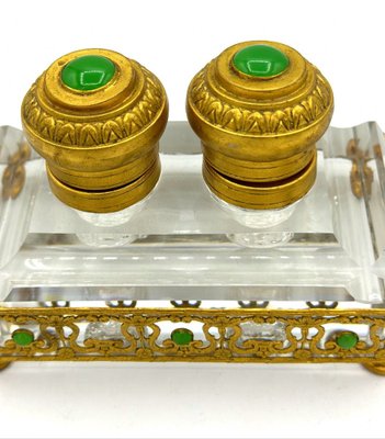 19 Century Baccarat Crystal Glass Inkwell-OZS-1760320