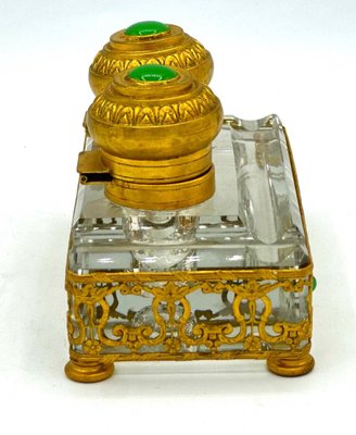 19 Century Baccarat Crystal Glass Inkwell-OZS-1760320