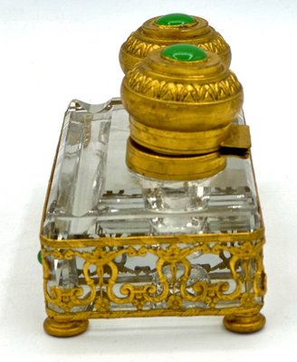 19 Century Baccarat Crystal Glass Inkwell-OZS-1760320