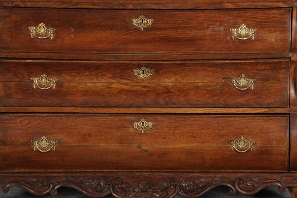 19 Century Baroque Dutch Showcase Oak, 1850s-DXD-1703583