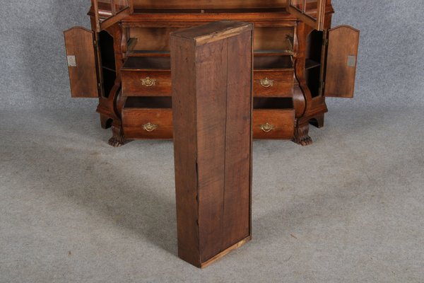 19 Century Baroque Dutch Showcase Oak, 1850s-DXD-1703583