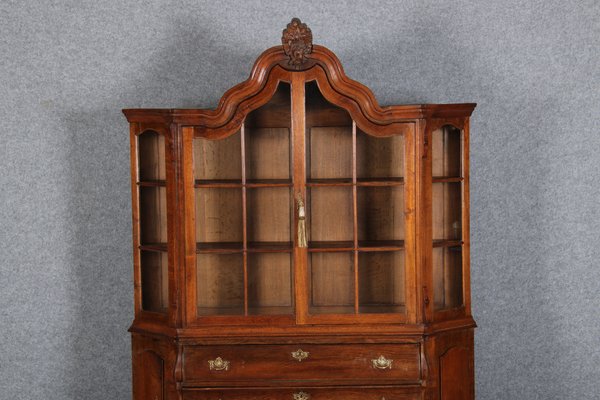 19 Century Baroque Dutch Showcase Oak, 1850s-DXD-1703583