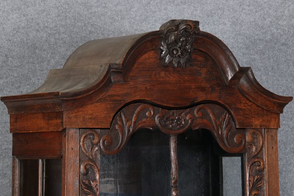 19 Century Baroque Showcase in Oak, 1800s-DXD-1703581