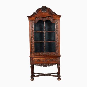 19 Century Baroque Showcase in Oak, 1800s-DXD-1703581