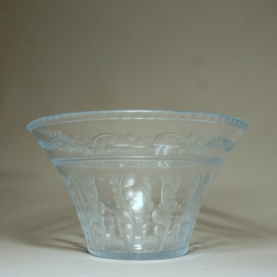 1920-30s Engraved Bowl in Glass Signed by Edward Hald for Orrefors, Sweden Signed with of He 67-29-SGX-1233697