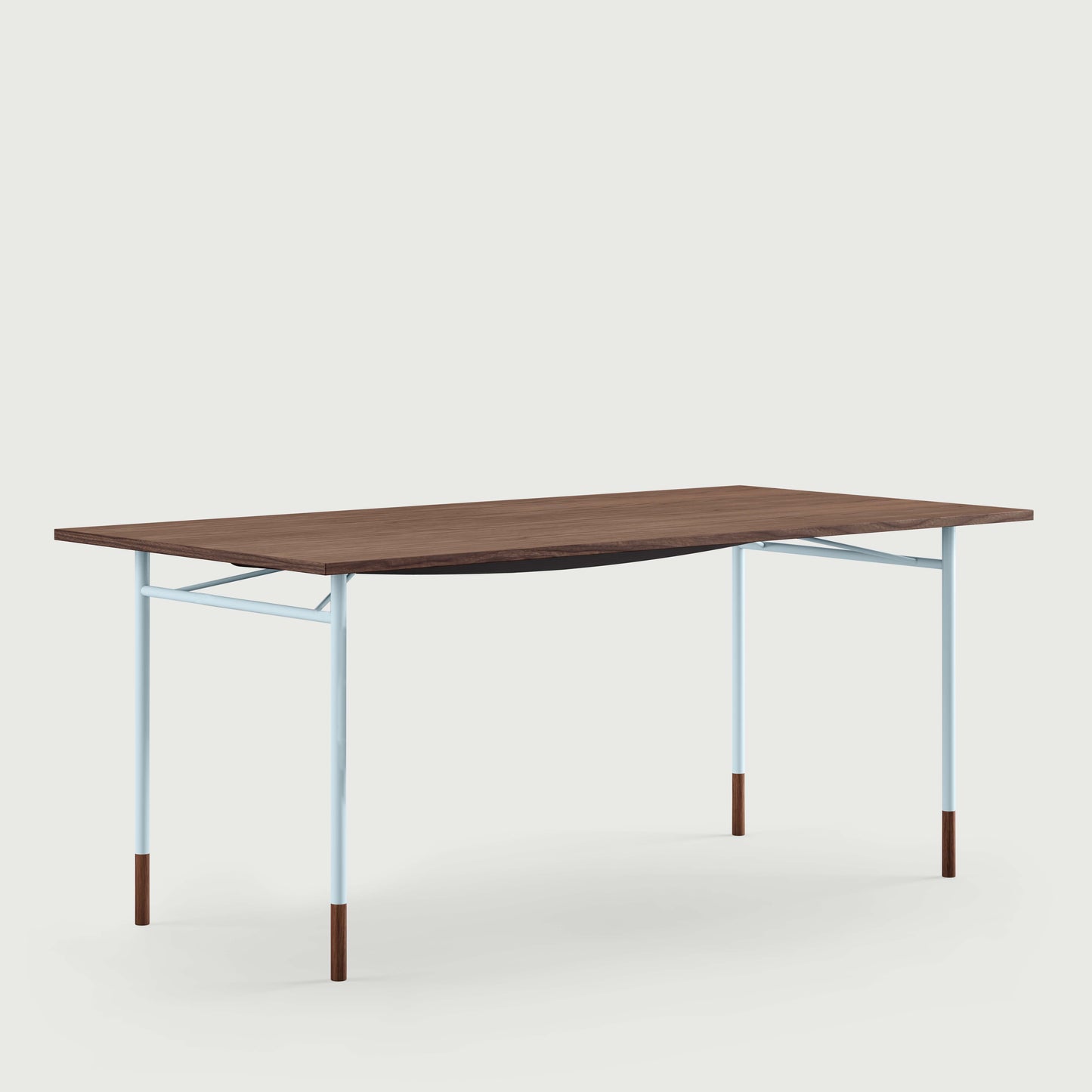 THE NYHAVN DESK by House of Finn Juhl #Walnut/Light Blue