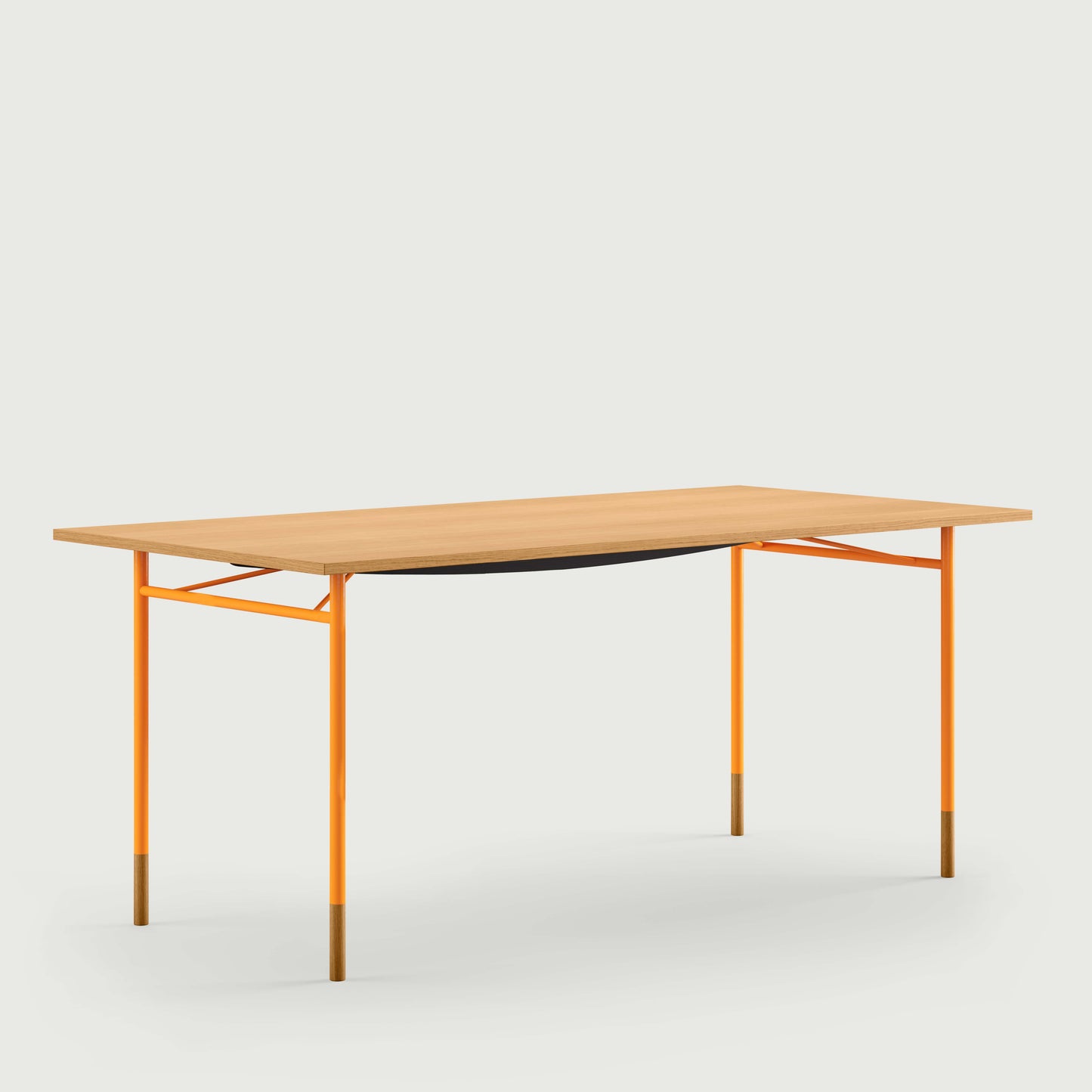 THE NYHAVN DESK by House of Finn Juhl #Oak Dark Oil/Orange