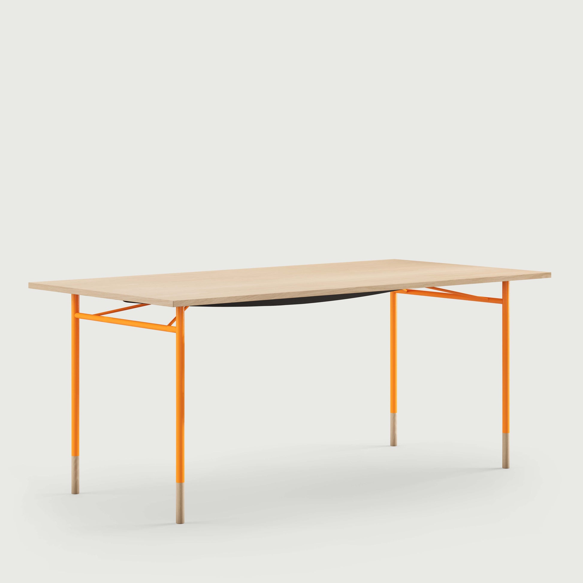 THE NYHAVN DESK by House of Finn Juhl #Oak Clear Oil/Orange