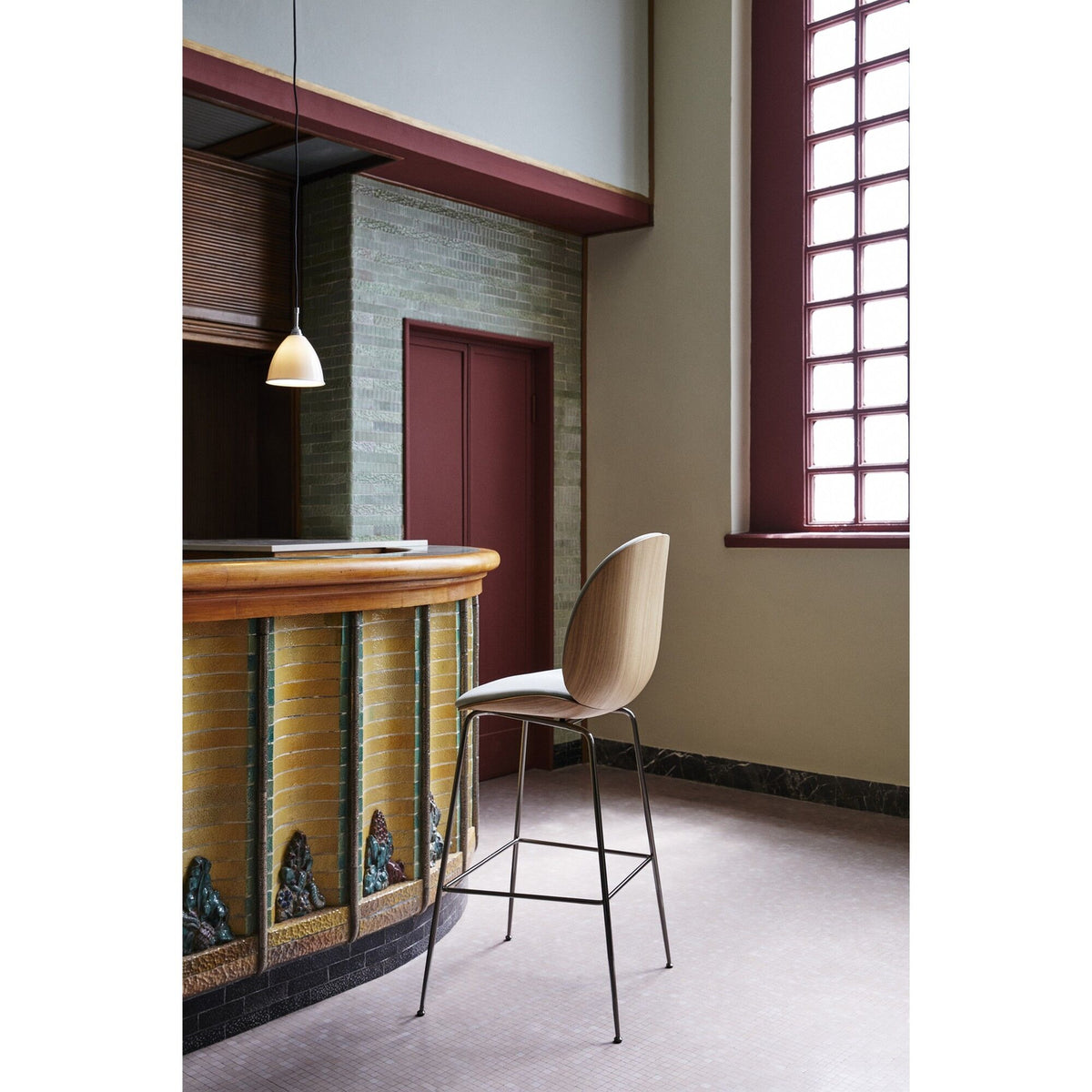 Bestlite BL9S Pendant Small Brass and Porcelain