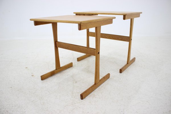 1960s Oak Nesting Tables Denmark, Set of 2-TZ-1017906