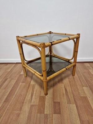 1970s Bamboo Cafe Table and Magazine Rack-RKF-2035980