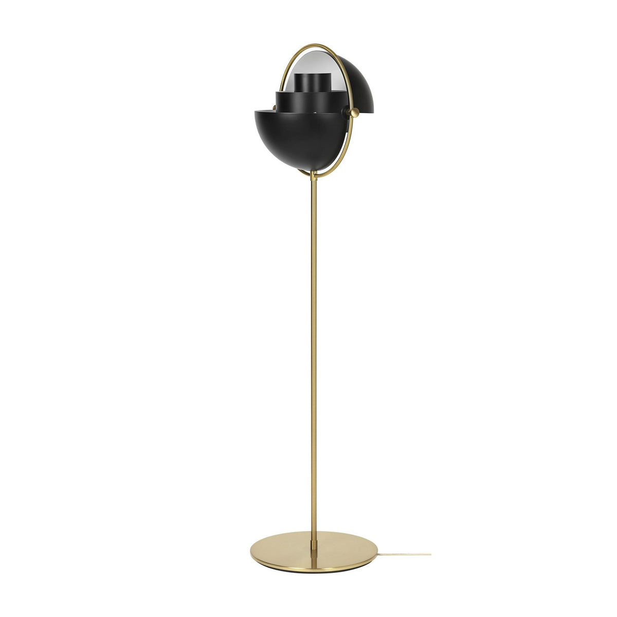 Multi-Lite Floor Lamp Brass/Matt Black