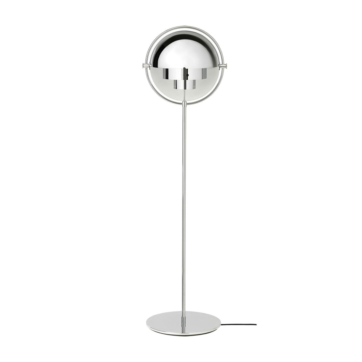 Multi-Lite Floor Lamp Brass & White