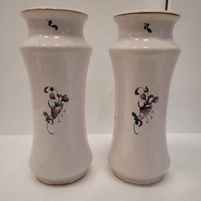 19th Century Albarelos, Strasburg Luneville Porcelain, France-NUC-2041747