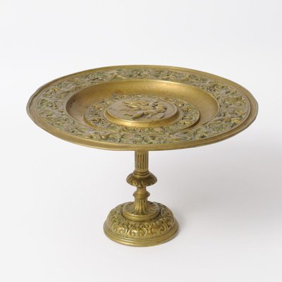 19th-Century Antique French Brass Tazza-IXK-766639