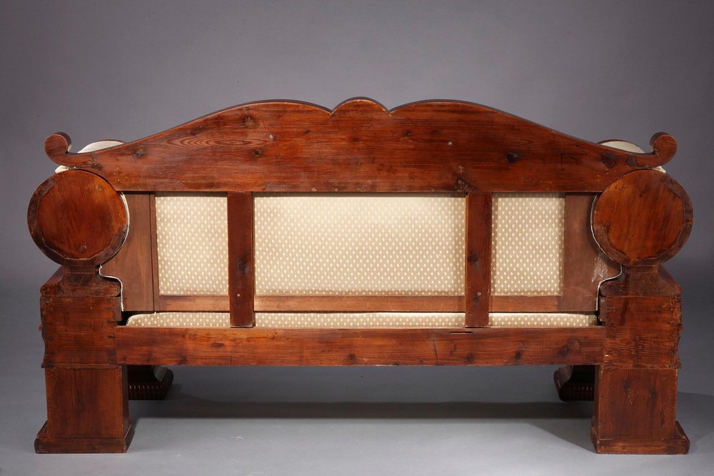 19th Century Austrian Biedermeier Mahogany Sofa