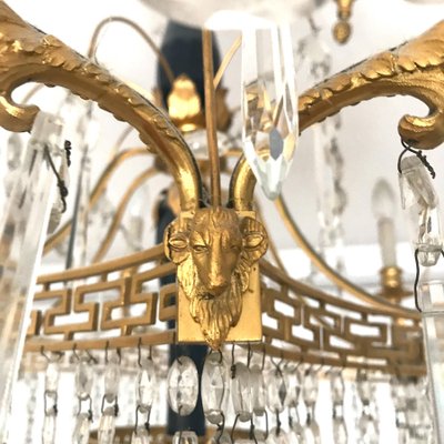 19th Century Baltic Crystal and Gilt Bronze Chandelier-MBH-1032080