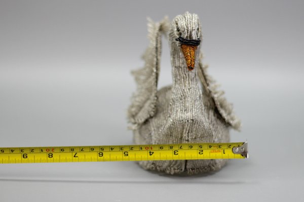 19th Century Beaded Swan Figure-KEG-1318371