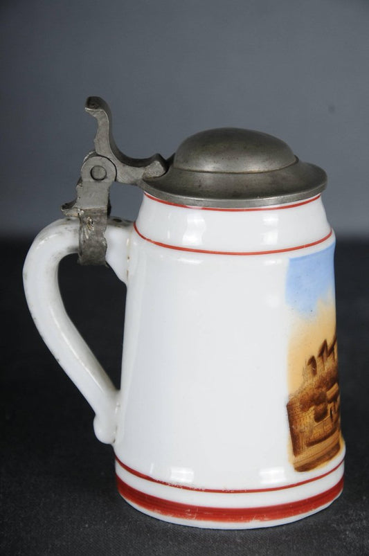 19th Century Beer Pitcher with View of Meissen, 1890s