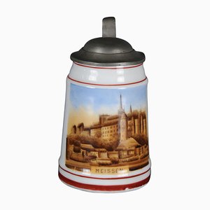 19th Century Beer Pitcher with View of Meissen, 1890s-FLW-1401955