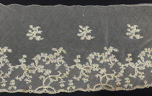 19th Century Belgian Lace Borders, Set of 4-UCH-1791342