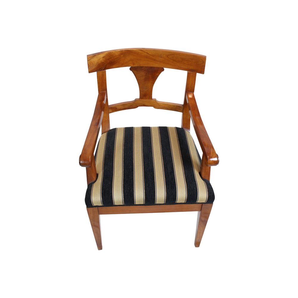 19th Century Biedermeier Armchair in Cherrywood