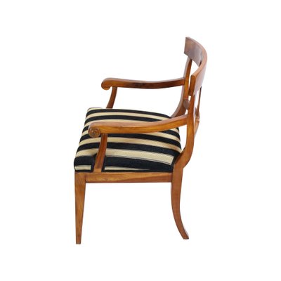 19th Century Biedermeier Armchair in Cherrywood